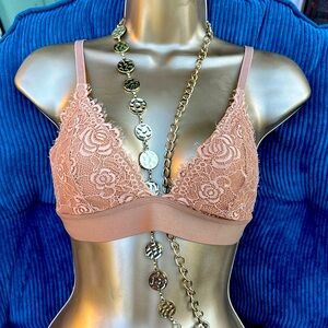 New Pepper Large gold embroidery bra Bralette music festival earthy style